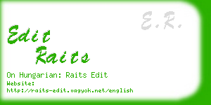 edit raits business card